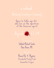 Load image into Gallery viewer, Creation and Contemplation: Nurturing Creativity in Community at Gilchrist Retreat Center, April 17-19, 2026